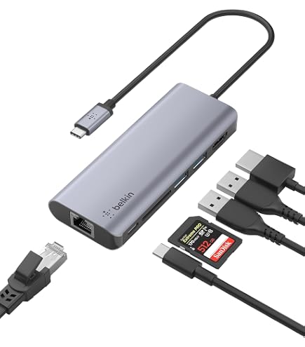 Belkin 5-in-1 Multiport Hub – Für Chromebook, Mit 4K HDMI, USB-C Power Delivery, Ethernet & USB-A