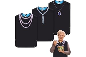 WENYA Lot de 3 bavoirs pour adultes avec ramasse-miettes, lavables et réutilisables pour adultes, personnes âgées et handicapées, Noir , taille unique