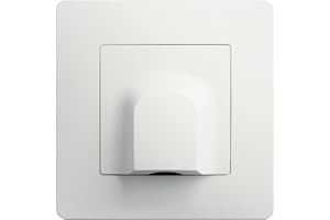 DEBFLEX - Caly - Sortie de Câble - Pour Dissimuler les Câblages des Appareils Sans Fiche Electrique - Personnalisable - ABS - Installation Encastrée - Blanche - 71 x 71 x 27 mm