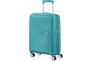 American Tourister Soundbox - Spinner S Powiększana Walizka Podręczna, 55 cm, 35.5/41 L, Turkusowy (Turquoise Tonic)