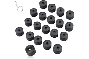 Taicols Lot de 20 Capuchon De Couvercle De Boulon D'écrou De Roue 17mm avec Outil de Retrait