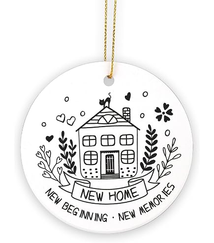 Herzförmiges Ornament "This Girl Just Bought Her 1st House" – Geschenk Für Neue Hausbesitzer, Mit Geschenkbox