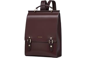 CNOLES Cnolés Rucksack Damen Leder Eleganter Daypack Wasserdicht Damen-Rucksackhandtaschen Rücksacken für Damen Leder Diebstahlsicherer Lederrucksack Damen Business Cityrucksack Rucksacktasche für Frauen