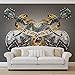 Produktbild Gitarren Rock Roll Heavy Metal - Wallsticker Warehouse - Fototapete - Tapete - Fotomural - Mural Wandbild - (1083WM) - L - 152.5cm x 104cm - VLIES (EasyInstall) - 1 Piece