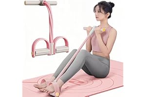ROSSRORE Pilates Yoga Fitness Basic 3-Piece Kit, including Pedal Resistance Band with Pull Ropes, Exercise Bands for Legs and Buttocks, as well as Thigh, Hip, and Pelvis Trainer for Women