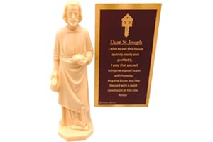 Westmon Works St Joseph House Selling Statue and Double Sided Prayer Card Real Estate Pack Home Sale Helper, Made in The USA