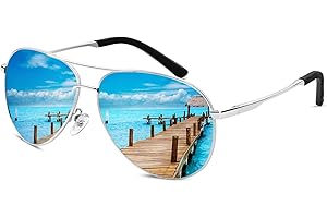 HENGOSEN Polarised Sunglasses Men Women Classic Unisex Sun glasses Metal Frame UV400 Protection for Fishing Driving Golf