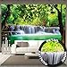Produktbild GREAT ART Fototapete - Wasserfall Feng Shui - Wandbild Dekoration Natur Dschungel Landschaft Paradies Urlaub Thailand Asien Wellness Spa Relax Foto-Tapete Wandtapete Fotoposter Wanddeko (336 x 238cm)