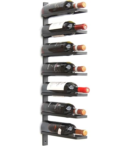 Botellero Pared Para 10 Botellas De Vino - Estante Metal Dorado, 120cm, Fácil Montaje, Cocina Despensa