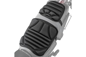 fanelod Gel Para Motocicleta, Almohadillas Gel Para Motocicleta 2 Piezas, Almohadilla Asiento Gel Inflable Para Motocicleta Con Estructura Antideslizante Para Ciclistas Y Principiantes
