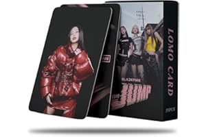 SUJEBKC 55pcs Fotokarten,Kpop-Photocards,BP World Tour Album Karten,Lomo Kpop Photocard Set Geschenk für Fans(BP Jump)