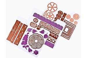 ArtBin 6979AA Magnetisches Stanzformen-Set, 9er-Pack, Stanzschablonen-Organizer, magnetische Organizer-Blätter, 3 Blatt [2er-Pack], weiß