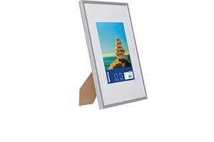 Maul Bildram Mauldesign 21 x 30 cm, Fotoram Av Plast För Stående Eller Liggande Format, Med Passepartoutinlägg, Justerbar Utb