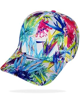Glamexx24 Basecap Flexfit mit Blumen Muster Baseball Kappe Hip-Hop Muetze in trend Fraben
