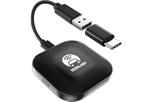 VERALADY CarPlay Android Auto Wireless Adapter UK, 2024 Upgrade 2-in-1 Car Play Wireless Adapter for iOS/Android Auto, Wireless CarPlay Dongle High Speed 5GHz WiFi Auto-Connect Compatible with Cars from 2016