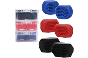 NICECRAFT 6 pièces 3 Niveaux jawliner machoire Gomme muscler mewing Jaw Design Trainer jawline Gum en Silicone de qualité Alimentaire Exercice de mâchoire à mâcher Ligne de mâchoire Visage