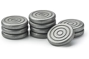 ZYZYZK EVC Juego de la Rana, 10 fichas de Acero Inoxidable