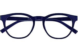 Opulize Blu Retro Bloqueo Luz Azul Gafas De Lectura Computadora Anti Reflejante Fatiga Visual Hombres Mujeres B5