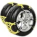Produktbild Semoss 6 Stücke Universal Schneeketten Auto Reifen Ketten Anti Rutsch Ketten für Auto SUV LKW Schneesocken,Sehr einfach zu Installieren,Passend für Reifen Breite 165 mm bis 285 mm