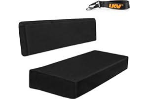 LKV Mule 3010 Seat Cover Compatible with Kawasaki Mule 3000 3010 3020 4000 4010 2001-2025, 1680D Waterproof Repellent Full Protection UTV Bench Seat Cover Accessories