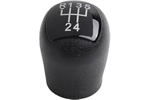 Sandyseptember Pommeau de levier de vitesse pour Twingo, Kangoo, Clio II 2 MK2 Logan, levier de vitesse de voiture ABS, pommeau de levier de vitesse ABS, installation facile, 5 x 5 x 5 cm (noir)