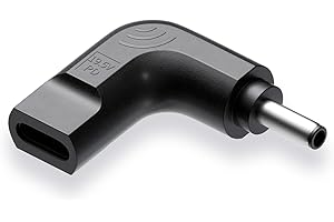 QYD Adapter USB C na DC 4,5 x 3,0 mm, gniazdo PD USB C na DC Dell adapter zasilania, adapter USB typu C na DC 4,5 mm do Dell Inspiron Latitude XPS Optiplex Vostro