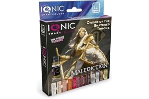 IONIC Smart Colors - Set Malediction Order of the Shattered Throne - 12 akrylfärger för Wargames - IONIC-0465