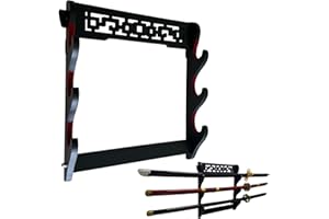 Dfdvye Katana Support mural pour épée de samouraï 3 animaux Wakizashi Tanto Support mural pour épée