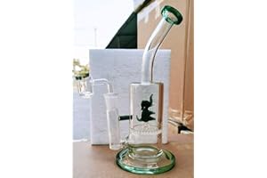RORA Mosi Mimi Tierglas Bong Dab Rig Wasserpfeifen Bongs Dicke Waben Perc Pipe Bowl Quarz Banger Wachs Ölplattformen Berauschende Bongs (Green Elephant)