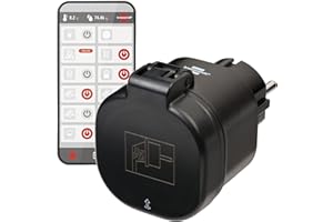 Brennenstuhl connect Wi-Fi outlet WA 3000 (smart Wi-Fi outlet compatible with Alexa and Google Assistant, no hub required, smart socket with timer switch, free app), 1294860