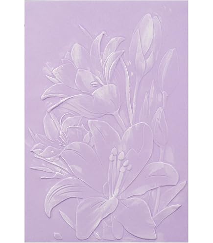 arriettycraft 3D Wildflowers Geweven Plastic Embossing Mappen voor Kaarten Maken of Journaling 3 d Daisy Bloemen Embossing Map voor Gift Tag Papier Crafting Woondecoratie