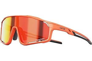 KAPVOE Gafas Ciclismo Niño Polarizadas Gafas Deportivas Bici Béisbol Sóftbol Monopatín Correr Niños 3-14 Años - K9033