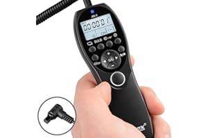 ayex Timer-Fernauslöser AX-3 Kompatibel mit Canon N3 zB EOS R5 7D 7DII 6D 6D Mark II 50D 5DII 5DIII 5D Low/High Speed Serienbilder Langzeitbelichtung Bulb sowie zeitgesteuertes Auslösen