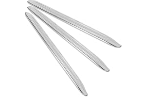 HUAMIRRA Leva del Pneumatico, Leva per Pneumatici a 3 Pezzi, Lunghezza 31 cm, Leva per Pneumatici in Acciaio al Manganese, Leva per Pneumatici per Lo Smontaggio di Pneumatici di Auto(Argento)