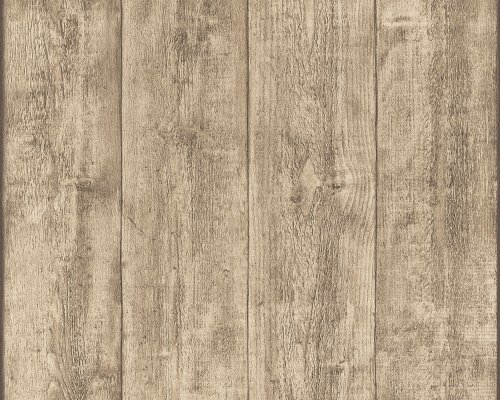 A.S. Création Vliestapete Best of Wood and Stone Tapete in Holz Optik fotorealistische Holztapete 10,05 m x 0,53 m beige braun gelb Made in Germany 708816 7088-16 - 2