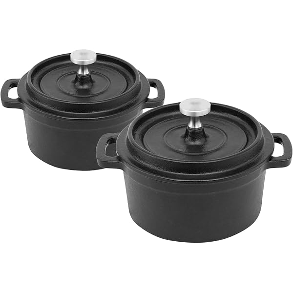 Mini Dutch Oven Small Round Iron Cocotte Black Dutch Oven Pot With
