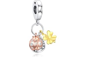 Annmors Charm Animaux Charms Animaux Cadeau Animaux Bracelet Pendentif Pour Elle 925 Sterling Silver Saint Valentin Cadeau Femme pour