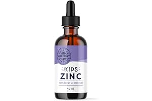 Vimergy Kids Zinc - Gouttes de Zinc pour Enfant - Soutient les Fonctions Cérébrales, la Croissance Physique et la Fonction Cellulaire -Sans Sucre, Colorants, Gluten ni Arômes - Végétalien (55 ml)