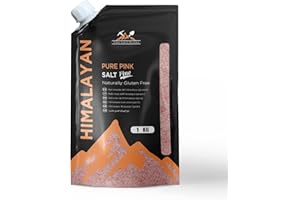 Pak Salt Mines 1Kg Fine Pink Himalayan Salt Natural Premium Unrefined Gluten Free Vegan Healthy Organic Rose Salt Reusable Packaging for Cooking, Detoxification, Table, Bath or Sole