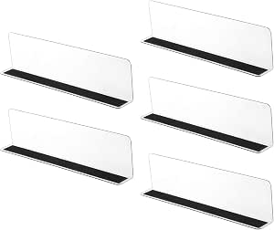 Amosfun 20 StüCk Regaltrenner Aus Kunststoff Transparent L-FöRmige Warentrenner 7.87 X 2.36 X 1.18 Zoll FüR Supermarktregale Zur Effektiven Warenorganisation