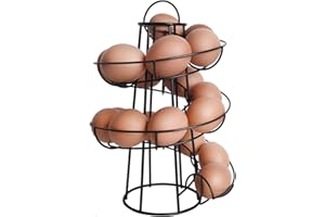 MURMAN Dispenser di uova a Porta uova Rotolamento Automatico Supporto per Uova In Metallo Per Può contenere Fino a 12-18 Uova