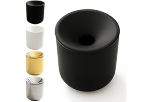 GC German Couture Keramik Stickbecher Aschenbecher kompatibel mit IQOS ILUMA PRIME TEREA Sticks u. Heets-Sticks + Glo Hyper Pro Air neo-Sticks u. Ploom X evo Zubehör f. Büro u. Zuhause, schwarz