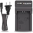 WELBORN CAMERA BATTERY CHARGER for Sony NP-FV100 Battery Comaptiable With Sony DCR-SR15,SR21 DCR-SR68 DCR-SR88 DCR-SX15 DCR-SX21 DCR-SX44 DCR-SX45 DCR-SX63 DCR-SX65 DCR-SX83 DCR-SX85 FDR-AX33 FDR-AX53