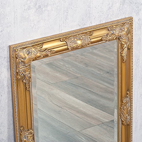 WANDSPIEGEL BAROCK POMPÖS SPIEGEL Bessa 70x50cm ANTIK GOLD DESIGN HOLZRAHMEN - 6