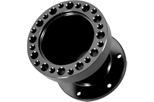 Yctze pour entretoise volant 70mm pour moyeu volant universel Kit d'adaptateur de Direction d'entretoise de moyeu de Volant de Voiture Universel en Aluminium 3 Pouces(Noir)