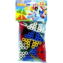Hama 8150 – 12 Supports Pour Perles à Repasser Maxi – Couleurs Assorties – Loisir Créatif – Dès 3 Ans – Développe Dextérité Et Imaginant – Idéal Pour Enfants