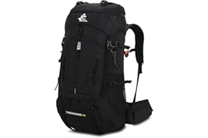 Bseash 60L wodoodporny lekki plecak turystyczny z osłoną przeciwdeszczową, plecak podróżny odkryty sport wspinaczkowy camping turystyka