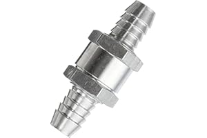 ZVN ZOJNE Valvola di sfiato unidirezionale - Combustibili in linea 6/8/10/12 valvola di ritegno,Valvola di sfiato unidirezionale per automobili, elicotteri, benzina, lega di alluminio