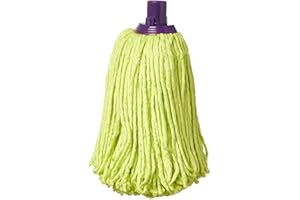 Mery | Mocio in microfibra 100% | Mocio super assorbente | Nessuna traccia | Lime e viola, 22 cm