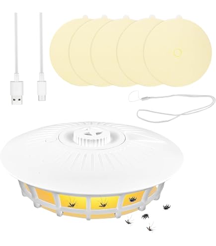 Piège à puces Sticky dôme avec 2 Sticky Discs. sans Odeur, Naturel, pièges à Insectes, sûr pour